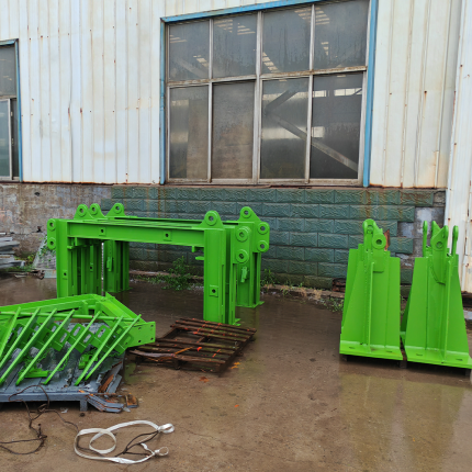 Tower crane attachment frame