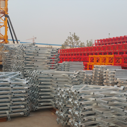 Construction elevator attachment frame